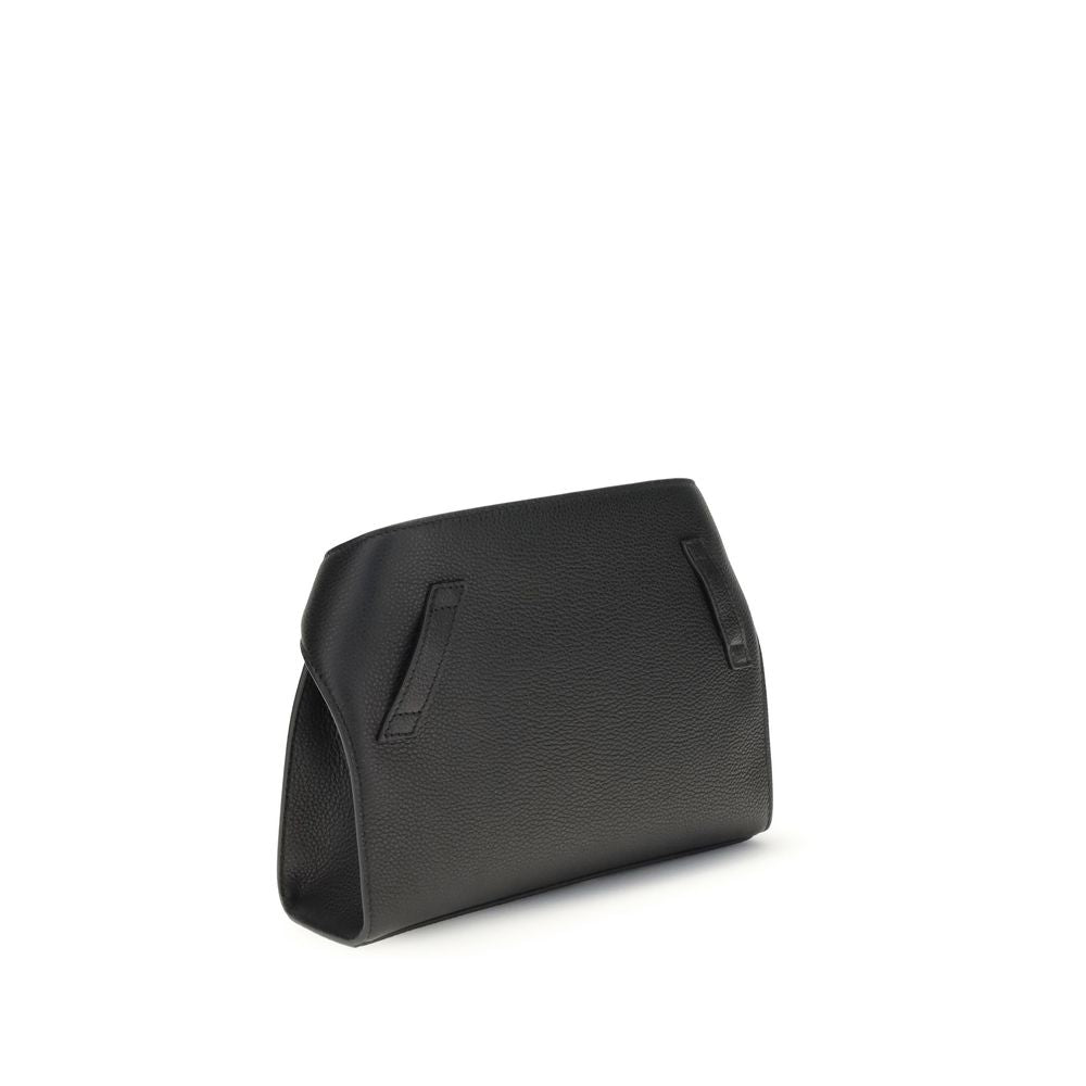 Leather Hug Fanny PackThe leather Hug Fanny Pack by Ferragamo reinterprets the iconic shapes of the collection in a compact and elegant version. Made of fine leather, it opens with a bridge and double magnet, revealing an interior also lined in leather. V