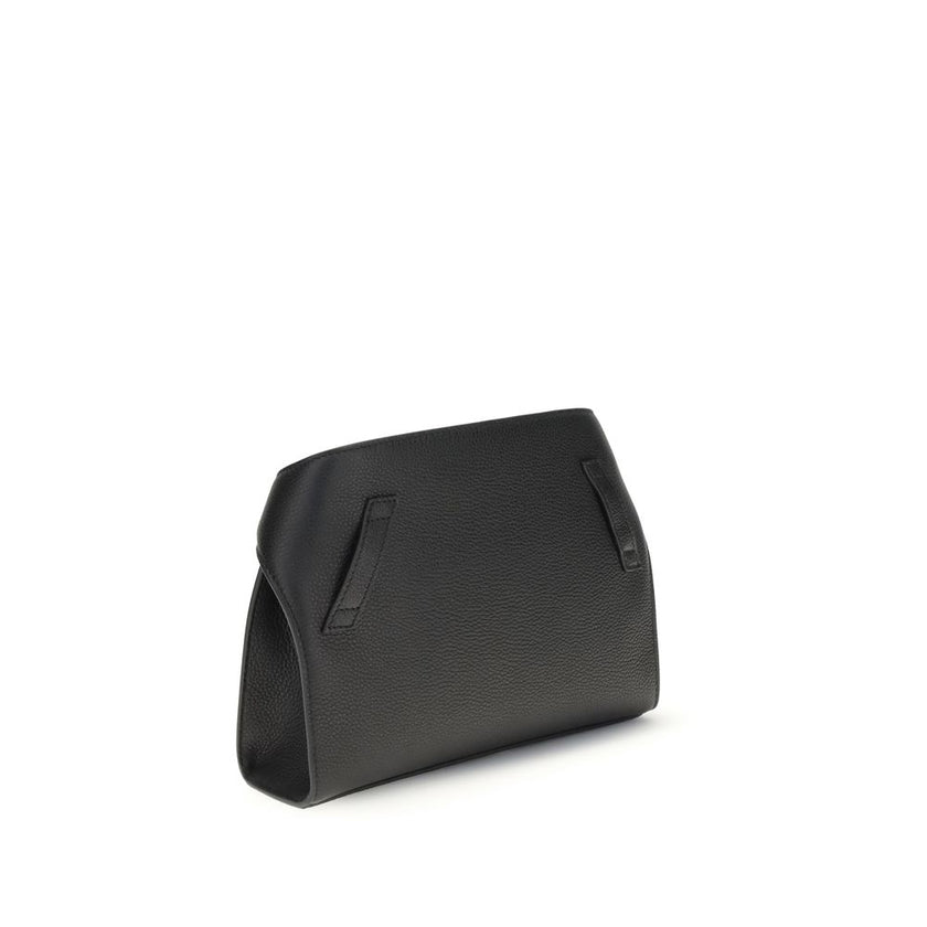 Leather Hug Fanny PackThe leather Hug Fanny Pack by Ferragamo reinterprets the iconic shapes of the collection in a compact and elegant version. Made of fine leather, it opens with a bridge and double magnet, revealing an interior also lined in leather. V