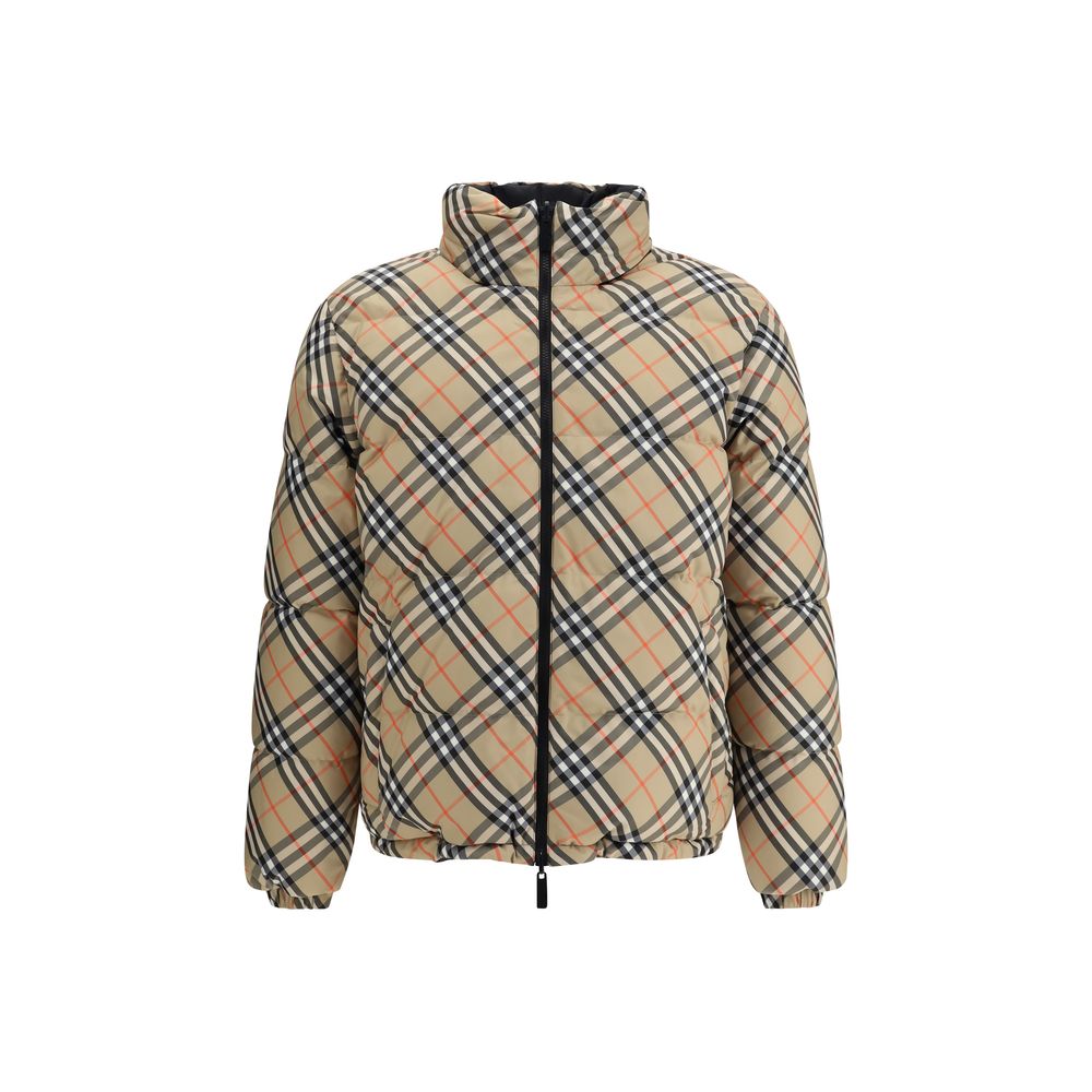 Multicolor Polyamide ClothingBurberry’s Reversible Check Down Jacket, filled with down and goose down, offers a comfortable and versatile fit with its reversible design emblazoned with the famous Burberry Check. It features a double-slider zipper closure,