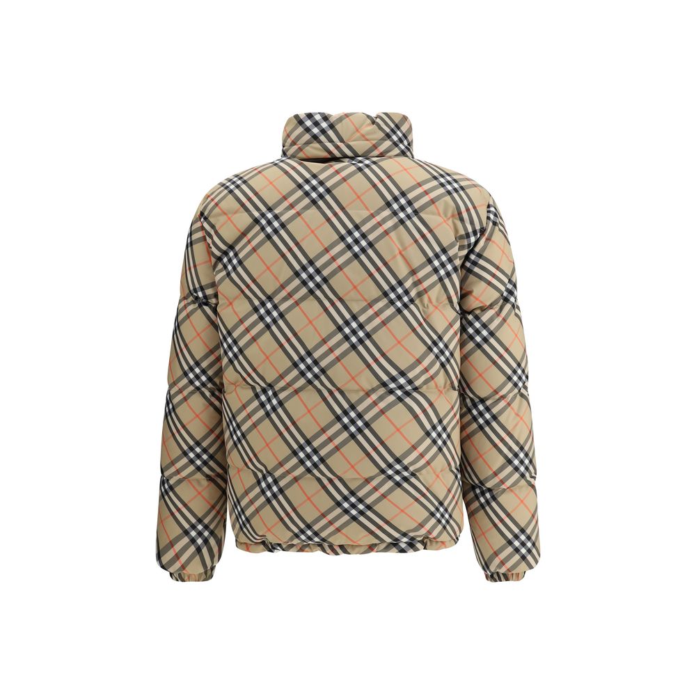 Multicolor Polyamide ClothingBurberry’s Reversible Check Down Jacket, filled with down and goose down, offers a comfortable and versatile fit with its reversible design emblazoned with the famous Burberry Check. It features a double-slider zipper closure,