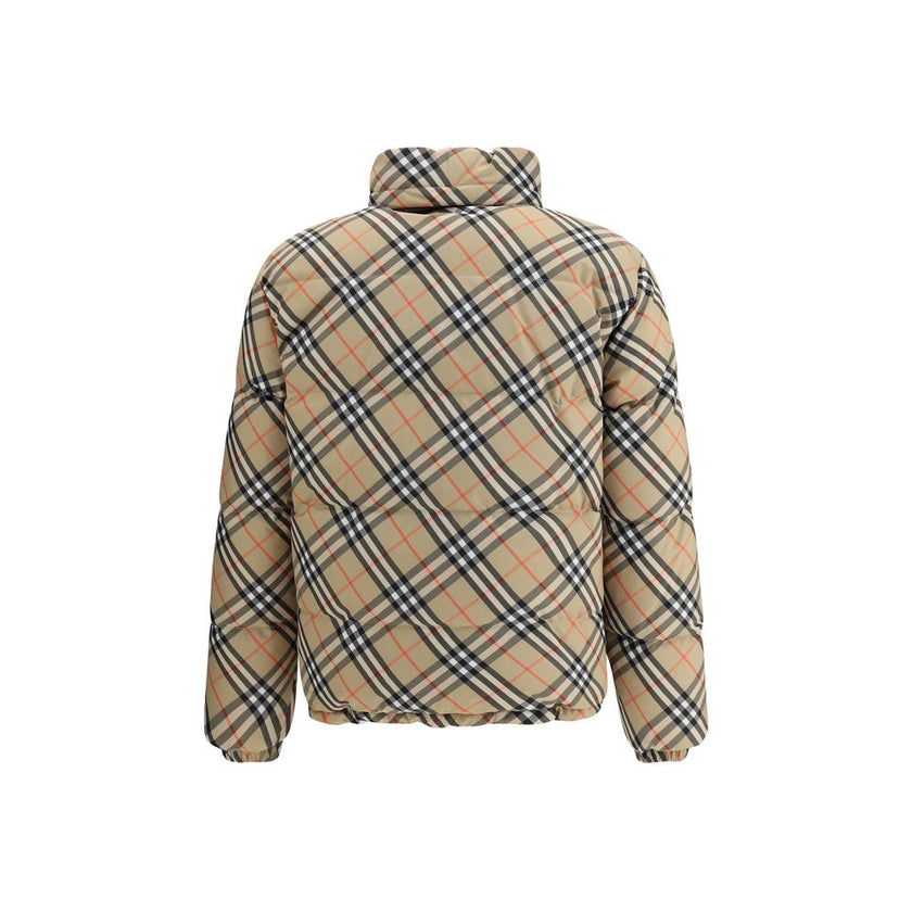 Multicolor Polyamide ClothingBurberry’s Reversible Check Down Jacket, filled with down and goose down, offers a comfortable and versatile fit with its reversible design emblazoned with the famous Burberry Check. It features a double-slider zipper closure,