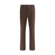 Brown Cotton Chino PantsBurberry’s cotton chino Pants reinterpret a wardrobe classic with iconic details from the house. Made of cotton twill with a slim fit, they feature a button and zipper closure, side pouch pockets and a buttoned welt pocket on the b
