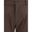 Brown Cotton Chino PantsBurberry’s cotton chino Pants reinterpret a wardrobe classic with iconic details from the house. Made of cotton twill with a slim fit, they feature a button and zipper closure, side pouch pockets and a buttoned welt pocket on the b