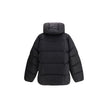 Black Polyamide CoatThe 3D long nylon Down Jacket by Dsquared2 is designed to offer maximum protection and style during the cold season. Featuring a quilted and padded design, it features a wrap-around hood, maxi zippered pockets ideal for storing essenti