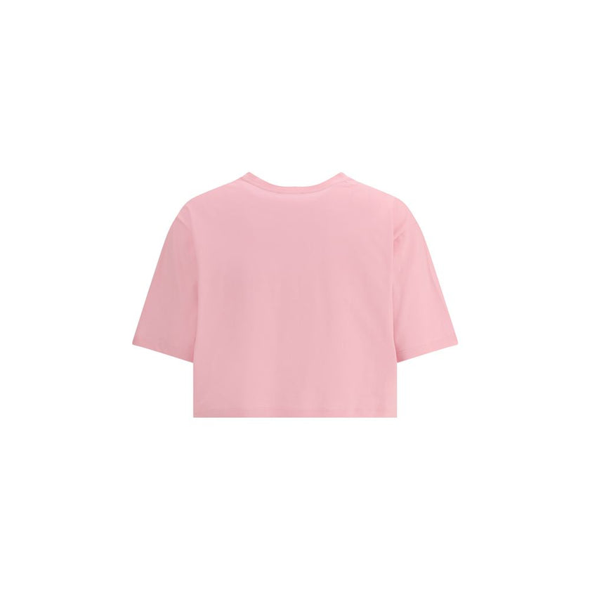 Logoed T-ShirtBalmain’s cotton cropped T-Shirt interprets urban style with the Maison’s signature elegance. Made of soft monochrome patterned cotton, it features a ribbed crew neck and a regular fit that flatters the figure while maintaining comfort. The