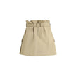 Beige Cotton Mini SkirtBalmain’s cargo Miniskirt reinterprets utility style with a sophisticated twist. Featuring a removable belt with a PB engraved gold metal Anthem buckle, it has two side pockets with gussets and a flap. The back closure with exposed