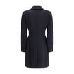 Black Fleece Wool CoatBalmain’s wool and cashmere double-breasted coat is a fine tailored piece, featuring a classic Italian collar and structured shoulders that give it a bold profile. Long sleeves with double flaps and two American-style side flap pocke