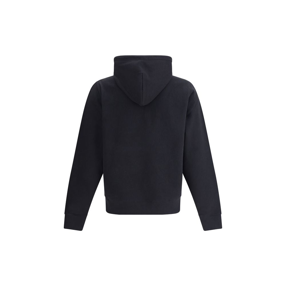 Black Cotton SweatshirtBurberry’s EKD Hoodie combines comfort and sophistication in a distinctive design. Made of lightweight terry-effect cotton with a slim fit, it is embellished with the logo and iconic Equestrian Knight Design embroidered on a sandy b