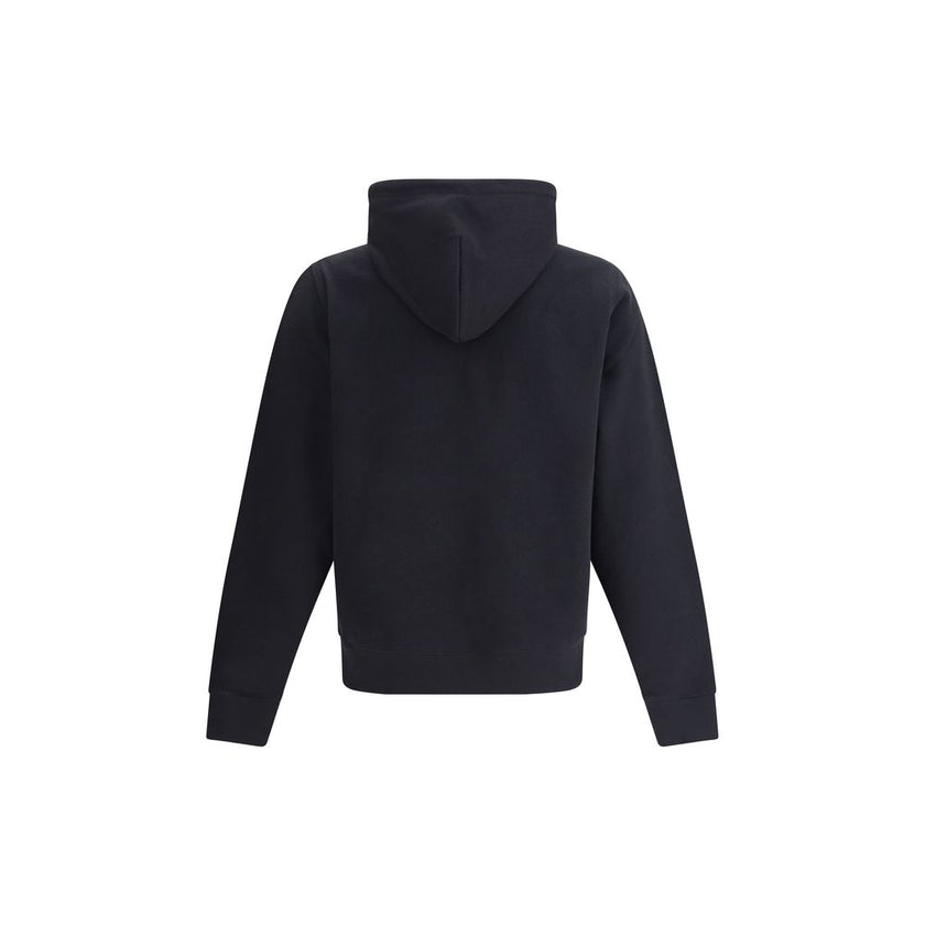 Black Cotton SweatshirtBurberry’s EKD Hoodie combines comfort and sophistication in a distinctive design. Made of lightweight terry-effect cotton with a slim fit, it is embellished with the logo and iconic Equestrian Knight Design embroidered on a sandy b