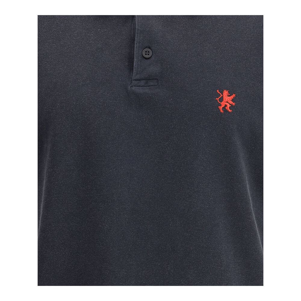 Black Cotton Polo ShirtBalenciaga’s cotton polo shirt reinterprets a wardrobe classic with the brand’s sharp, essential style. Featuring a classic collar with a two-button closure, it has short sleeves with cuffs and an embroidered logo on the chest for a