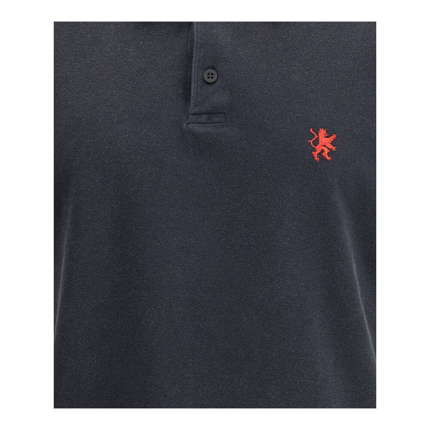 Black Cotton Polo ShirtBalenciaga’s cotton polo shirt reinterprets a wardrobe classic with the brand’s sharp, essential style. Featuring a classic collar with a two-button closure, it has short sleeves with cuffs and an embroidered logo on the chest for a