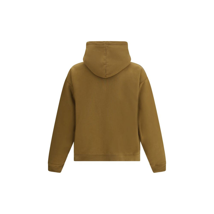 Brown Cotton SweatshirtDsQuared2’s zip Hoodie combines functionality and style in a contemporary design. Featuring a double-slider zipper closure and two patch pockets on the front, it provides practicality and comfort. The adjustable hood with drawstring