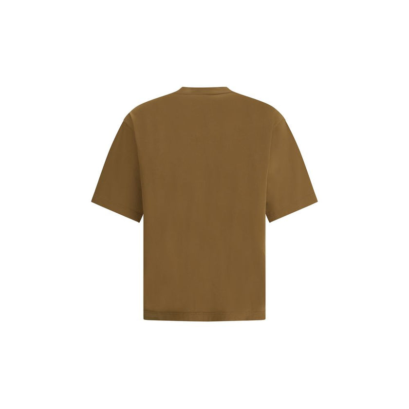 Brown Cotton T-ShirtDsquared2’s embroidered patches T-Shirt combines casual style with striking decorative details. Made of soft cotton, it features a ribbed crew neck that defines its classic line. The real star of the garment is the front enriched with