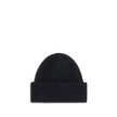 Black Alpaca Vicugna Pacos BeanieThe Gros Grain Ribbed Beanie by Jacquemus combines style and functionality. The adjustable fit ensures comfort, while the contrasting folded brim and tone-on-tone gros-grain logo embroidered on the front complete the desig