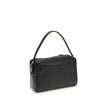 Black Calf Leather Bos Taurus Shoulder BagThe Rodeo Camera Bag by Balenciaga is crafted from smooth black calf leather with antique silver-tone hardware. Versatile and practical, it can be worn crossbody, over the shoulder, or by hand, thanks to the remov