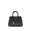 Black Calf Leather Bos Taurus Shoulder BagThe Laila Bag by Michael Kors is a compact and functional reinterpretation of the iconic model. Featuring an adjustable shoulder strap, top handle, and two-way zip closure, it has a compartmentalized interior desi