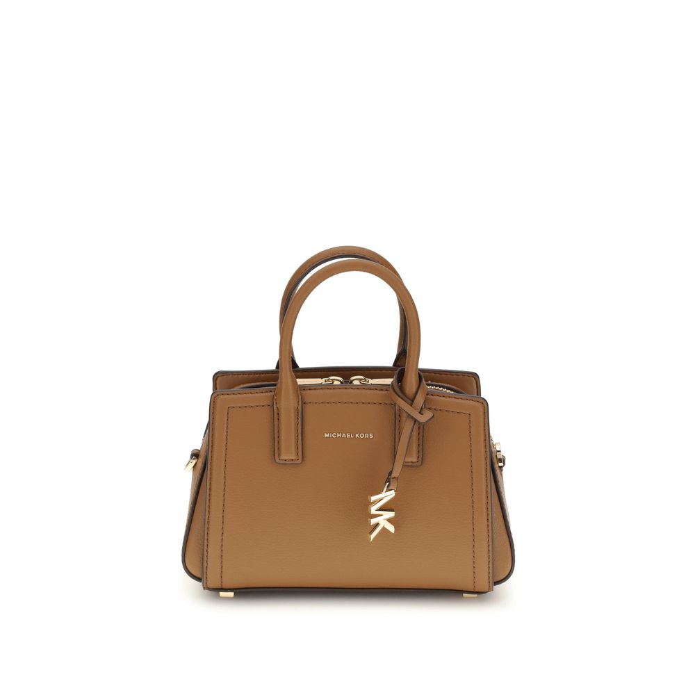 Laila Shoulder BagThe Laila Bag by Michael Kors is a compact and functional reinterpretation of the iconic model. Featuring an adjustable shoulder strap, top handle, and two-way zip closure, it has a compartmentalized interior designed for essentials. Shi