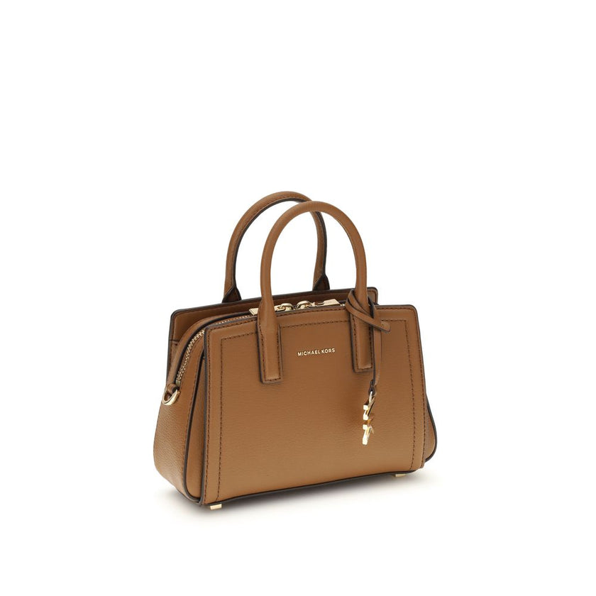 Laila Shoulder BagThe Laila Bag by Michael Kors is a compact and functional reinterpretation of the iconic model. Featuring an adjustable shoulder strap, top handle, and two-way zip closure, it has a compartmentalized interior designed for essentials. Shi