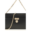Black Calf Leather Bos Taurus Shoulder BagThe Hamilton Shoulder Bag by Michael Kors combines style and sophistication in a reimagined iconic design, featuring a leather finish, sparkling padlock, and chain detail. The removable shoulder strap makes it per