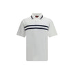 White Cotton Polo ShirtThe white stretch Cotton Polo Shirt by Gucci, with a relaxed and comfortable fit, is enhanced by a striped print and the Gucci logo centered on the front, for a modern and distinctive look. Season: AW25 Fit: Regular Composition: 95%