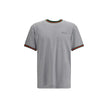 Gray Cotton T-ShirtLight grey melange cotton T-shirt with Gucci embroidery on the chest and contrasting Web details. Season: AW25 Fit: Regular Composition: 100% Cotton MADE IN ITALYGray Cotton T-Shirt${tagsGucciAulae Cotton T-shirt with embroidered logo G