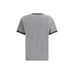 Gray Cotton T-ShirtLight grey melange cotton T-shirt with Gucci embroidery on the chest and contrasting Web details. Season: AW25 Fit: Regular Composition: 100% Cotton MADE IN ITALYGray Cotton T-Shirt${tagsGucciAulae Cotton T-shirt with embroidered logo G