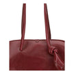 Red Calf Leather Bos Taurus Shoulder BagThe Bowling Bag by Jacquemus in glossy leather with a vintage finish is a refined and contemporary accessory. The double-zip closure and coordinated leather tubular handles, enhanced by an elegant knotted detail, hi