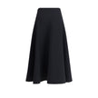 Black Cotton Midi SkirtThe black Jupe Triangle Skirt features a concealed zip closure, flared silhouette, and midi length, offering an essential and feminine look suitable for various occasions Season: AW25 Fit: Regular Composition: 100% Cotton MADE IN RO
