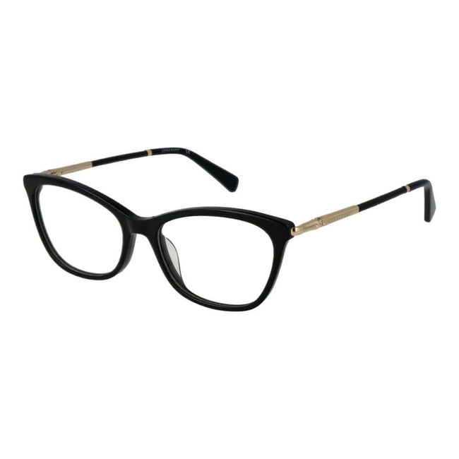 Black Plastic Glasses (Frames)Gender Women Main color Black Frame color Black Rim Style Full-Rim Lenses Color Demo glasses Lenses Material Plastic Lenses Effect No Extra Lenses width 52 Size 52-16-135 Lenses Height 37 Bridge width 16 Frame width 135 Templ
