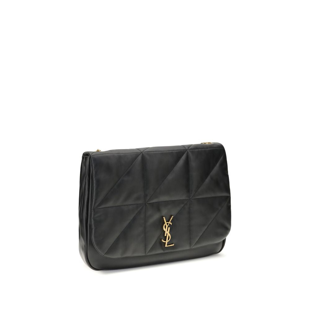Black Lamb Ovis Aries Aries Shoulder BagThe Jamie Shoulder Bag by Saint Laurent is a sophisticated and timeless accessory. Made of soft lambskin leather, it features a front closure with magnetic flap that combines elegance and practicality. The embossed