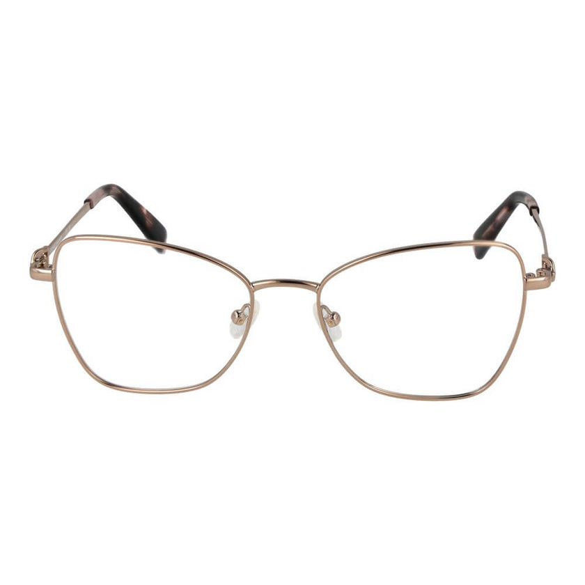 Gold Metal Glasses (Frames)Gender Women Main color Gold Frame color Gold Frame material Metal Rim Style Full-Rim Lenses Color Demo glasses Lenses Material Plastic Lenses Effect No Extra Lenses width 52 Size 52-17-140 Lenses Height 44 Bridge width 17 Frame