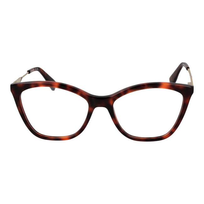 Brown Metal & Plastic Glasses (Frames)Gender Women Main color Brown Frame color Brown Frame material Metal & Plastic Rim Style Full-Rim Lenses Color Demo glasses Lenses Material Plastic Lenses Effect No Extra Lenses width 54 Size 54-17-145 Lenses Height 4