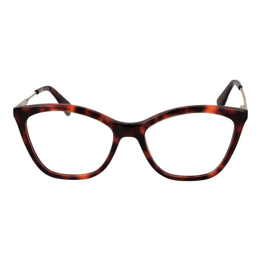 Brown Metal & Plastic Glasses (Frames)Gender Women Main color Brown Frame color Brown Frame material Metal & Plastic Rim Style Full-Rim Lenses Color Demo glasses Lenses Material Plastic Lenses Effect No Extra Lenses width 54 Size 54-17-145 Lenses Height 4