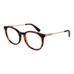 Brown Metal Glasses (Frames)Gender Women Main color Brown Frame color Brown Frame material Metal Rim Style Full-Rim Lenses Color Demo glasses Lenses Material Plastic Lenses Effect No Extra Lenses width 51 Size 51-18-140 Lenses Height 46 Bridge width 18 Fr