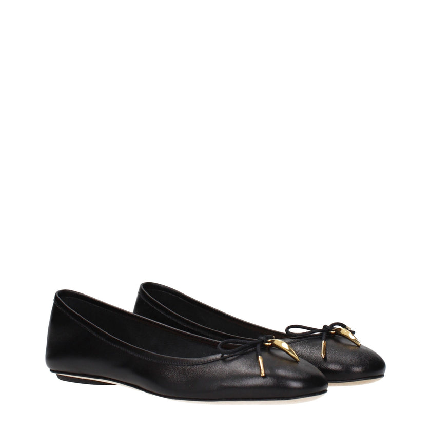 Black Leather Ballet FlatsDescription: The product with MPN CHC25S08HQN001 and code F84532 leather in black is a ballet flats designed by Chloé. It has features like front detail.Black Leather Ballet Flats${tagsChloéAulae Black Leather Ballet Flats ChloéA