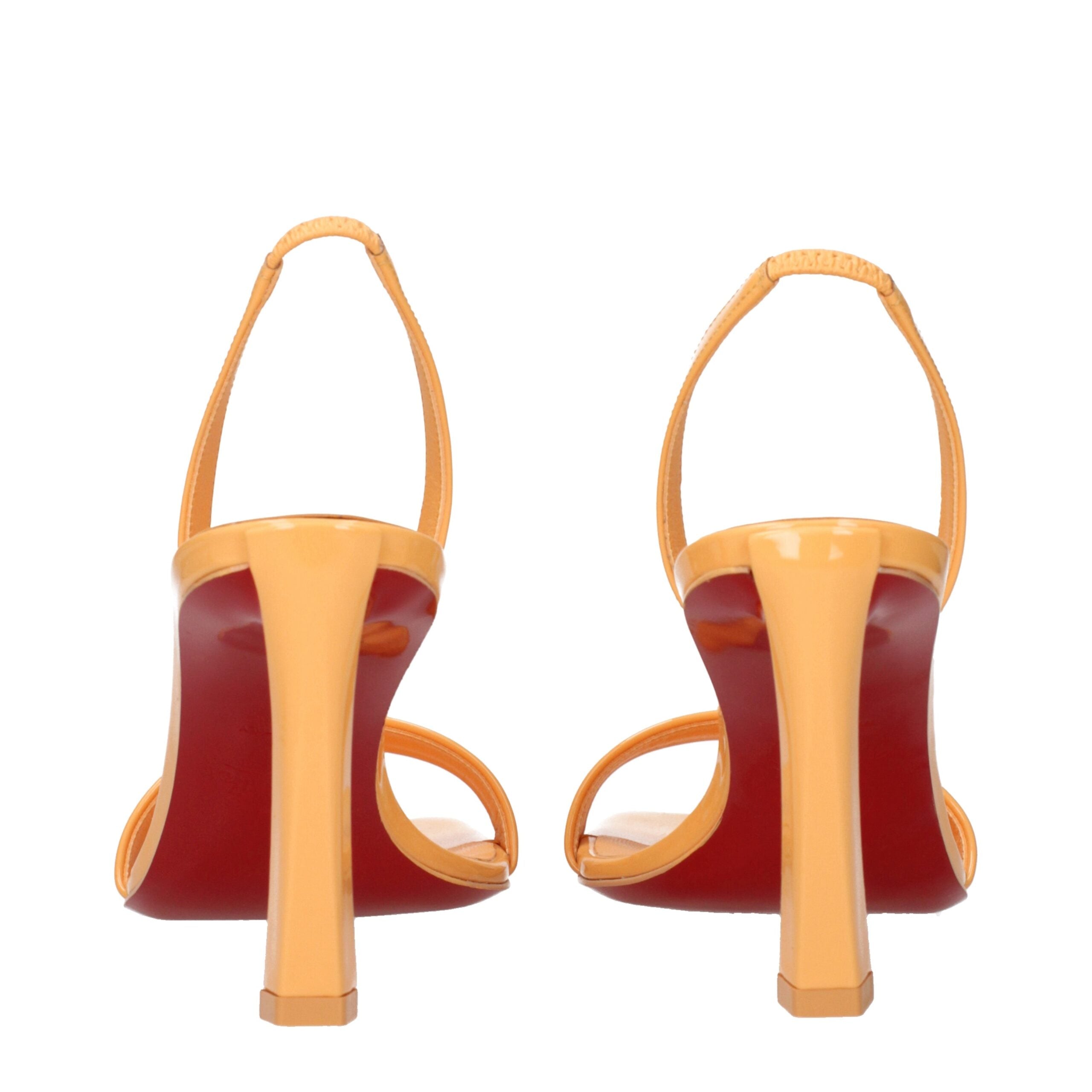 Orange Leather Stiletto Heel SandalsDescription: The product with MPN 1250975O383 and code F84529 patent leather in orange is a sandals designed by Louboutin.Orange Leather Stiletto Heel Sandals${tagsChristian LouboutinAulae Orange Leather Stiletto Heel S