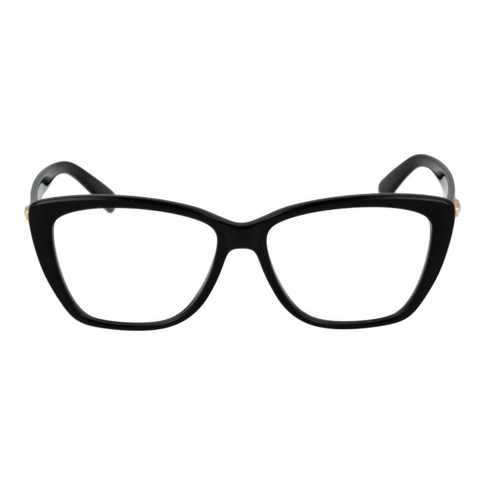 Black Acetate Glasses (Frames)Gender Women Main color Black Frame color Black Frame material Acetate Rim Style Full-Rim Lenses Color Demo glasses Lenses Material Plastic Lenses Effect No Extra Lenses width 53 Size 53-14-140 Lenses Height 41 Bridge width 1
