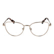 Gold Metal Glasses (Frames)Gender Women Main color Gold Frame color Gold Frame material Metal Rim Style Full-Rim Lenses Color Demo glasses Lenses Material Plastic Lenses Effect No Extra Lenses width 54 Size 54-16-140 Lenses Height 45 Bridge width 16 Frame
