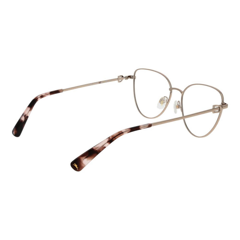 Gold Metal Glasses (Frames)Gender Women Main color Gold Frame color Gold Frame material Metal Rim Style Full-Rim Lenses Color Demo glasses Lenses Material Plastic Lenses Effect No Extra Lenses width 54 Size 54-16-140 Lenses Height 45 Bridge width 16 Frame
