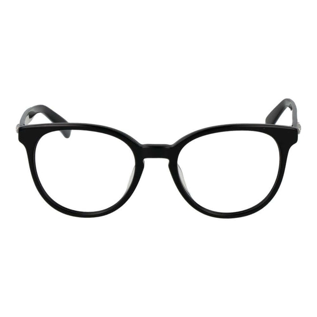 Black Cellulose Acetate Glasses (Frames)Gender Women Main color Black Frame color Black Frame material Cellulose Acetate Rim Style Full-Rim Lenses Color Demo glasses Lenses Material Plastic Lenses Effect No Extra Lenses width 51 Size 51-19-140 Lenses Heig