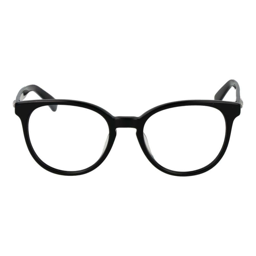 Black Cellulose Acetate Glasses (Frames)Gender Women Main color Black Frame color Black Frame material Cellulose Acetate Rim Style Full-Rim Lenses Color Demo glasses Lenses Material Plastic Lenses Effect No Extra Lenses width 51 Size 51-19-140 Lenses Heig
