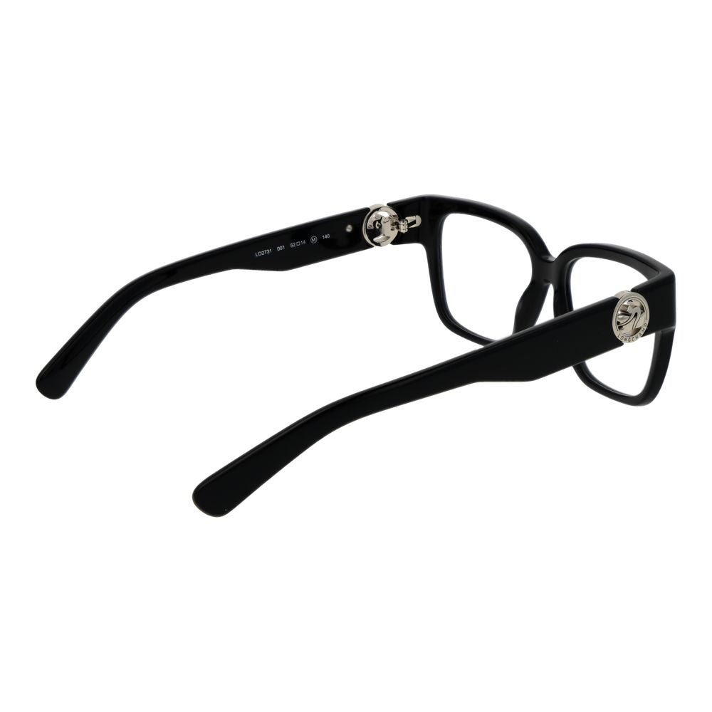 Black Synthetic Frame Glasses with Full-Rim Design