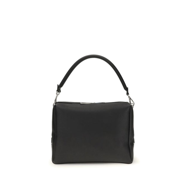 Black Calf Leather Bos Taurus Shoulder BagThe Lui Large Shoulder Bag by Fendi is an elegant and versatile accessory, designed for a contemporary and refined style. It features a soft construction and carefully crafted details, such as the long double-slid