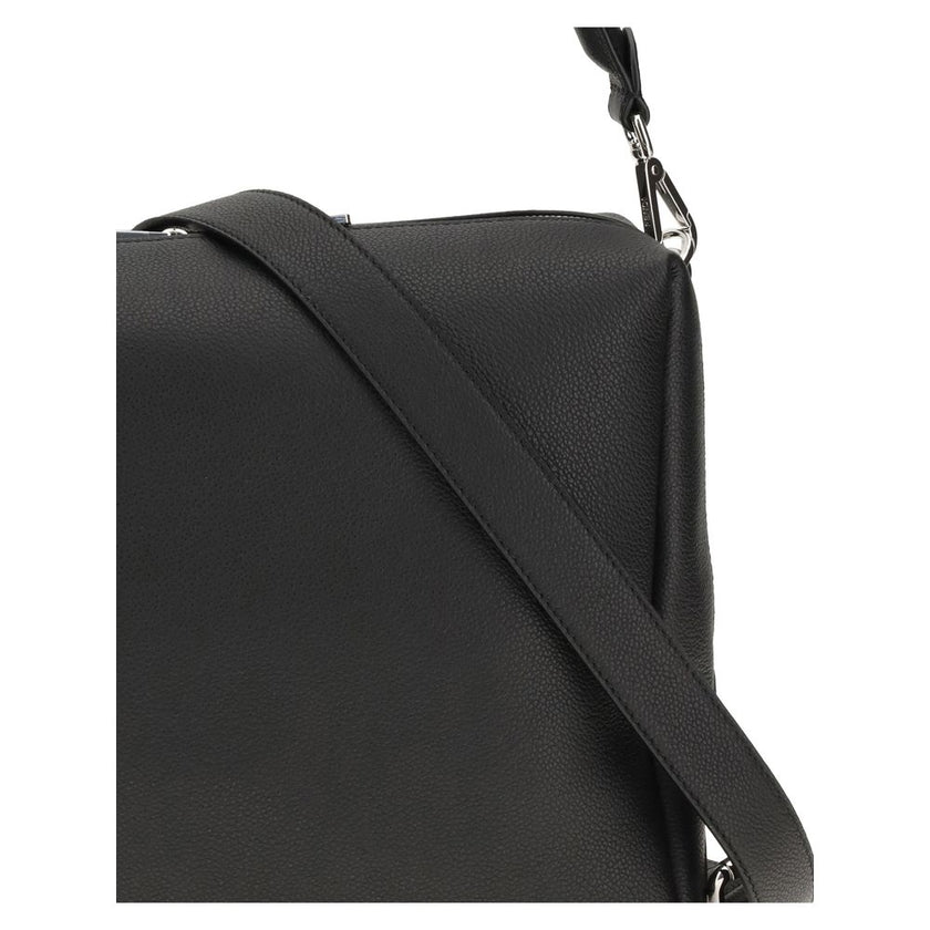Black Calf Leather Bos Taurus Shoulder BagThe Lui Large Shoulder Bag by Fendi is an elegant and versatile accessory, designed for a contemporary and refined style. It features a soft construction and carefully crafted details, such as the long double-slid