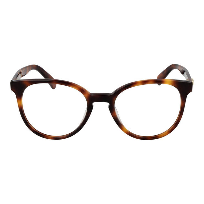 Brown Cellulose Acetate Glasses (Frames)Gender Women Main color Brown Frame color Brown Frame material Cellulose Acetate Rim Style Full-Rim Lenses Color Demo glasses Lenses Material Plastic Lenses Effect No Extra Lenses width 51 Size 51-19-140 Lenses Heig