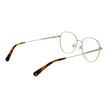 Gold Metal Glasses (Frames)Gender Women Main color Gold Frame color Gold Frame material Metal Rim Style Full-Rim Lenses Color Demo glasses Lenses Material Plastic Lenses Effect No Extra Lenses width 54 Size 54-17-140 Lenses Height 47 Bridge width 17 Frame