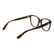 Brown Acetate Glasses (Frames)Gender Women Main color Brown Frame color Brown Frame material Acetate Rim Style Full-Rim Lenses Color Demo glasses Lenses Material Plastic Lenses Effect No Extra Lenses width 53 Size 53-15-140 Lenses Height 45 Bridge width 1