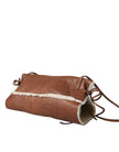 Brown Leather Fur Inner Lining Neck Strap WinterFleece HandwarmerMIU MIU Gorgeous brand new, 100% Authentic MIU MIU handwarmer, crafted in supple brown leather and lined with soft fur for exceptional warmth. Designed with a winter-ready fleece interior an