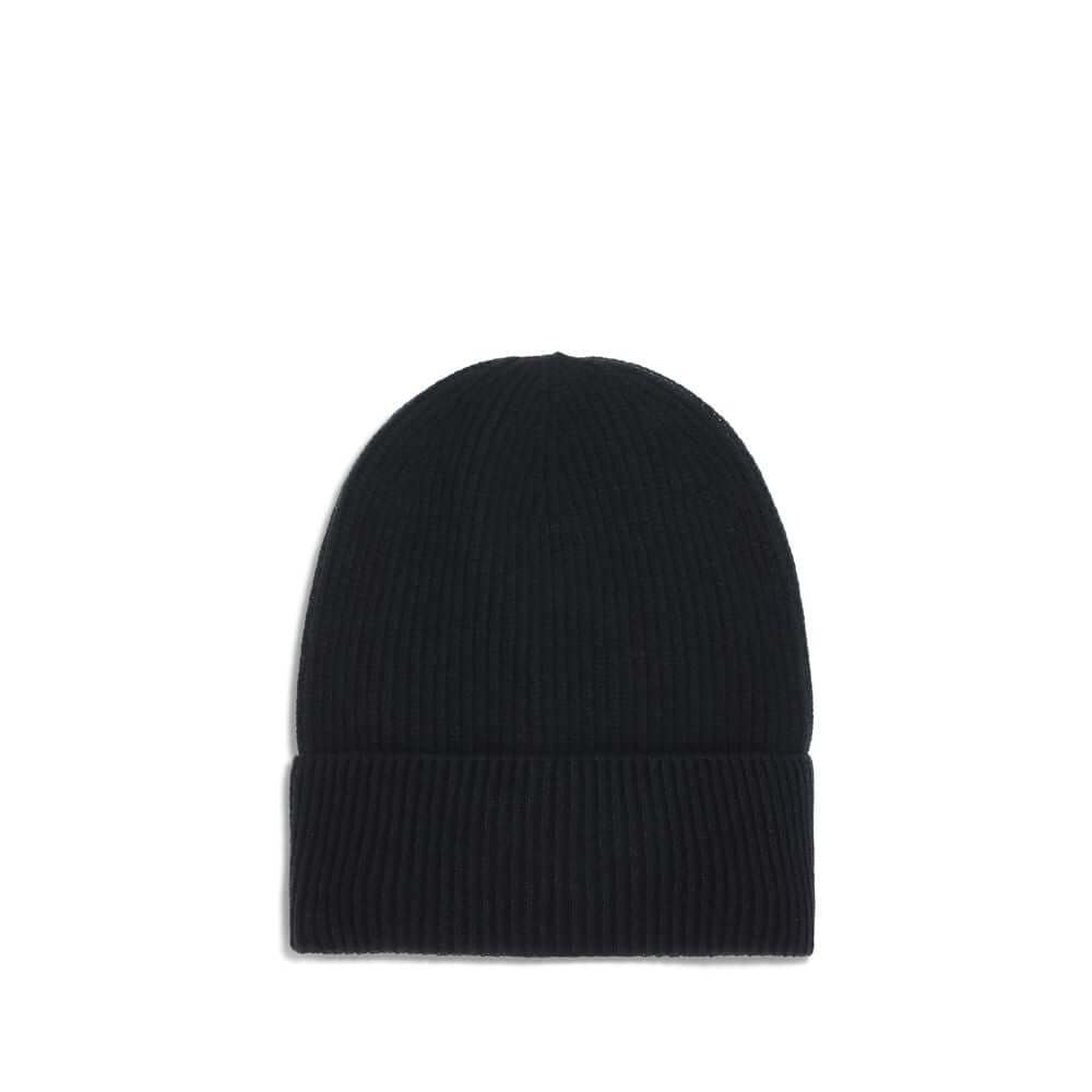 Wool and cashmere HatThe Moncler wool and cashmere hat is crafted from a soft blend of blue virgin wool and cashmere, using Italian craftsmanship. One size fits all, it guarantees warmth, comfort, and a touch of elegance. Season: AW25 Composition: GENERAL