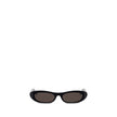 Black Acetate SunglassesSunglasses by Saint Laurent, cut-out design, thin acetate frame, iconic brand signature etched on side temples, frame compatible with corrective lenses. Season: AW25 Composition: 100% Acetate MADE IN ITALYBlack Acetate Sunglasses${